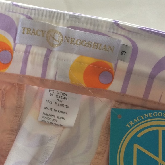 Tracy Negoshian Gigi white pat shorts - Picture 5 of 5